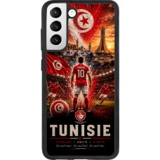 Samsung Galaxy S21 FE 5G Case Hülle - Silikon schwarz Fussball Tunesien splash 2026