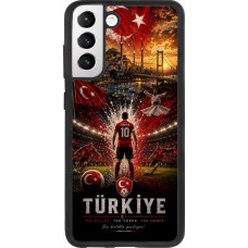 Samsung Galaxy S21 FE 5G Case Hülle - Silikon schwarz Fussball Türkei splash 2026