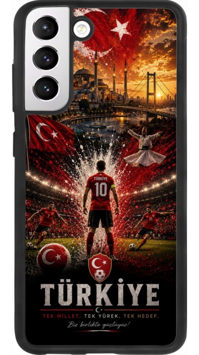 Samsung Galaxy S21 FE 5G Case Hülle - Silikon schwarz Fussball Türkei splash 2026