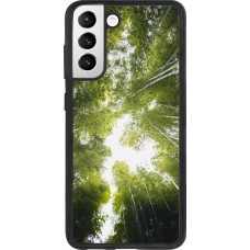 Samsung Galaxy S21 FE 5G Case Hülle - Silikon schwarz Spring 23 forest blue sky