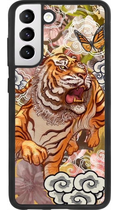 Samsung Galaxy S21 FE 5G Case Hülle - Silikon schwarz Spring 23 japanese tiger