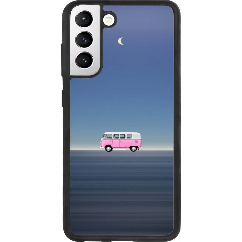 Samsung Galaxy S21 FE 5G Case Hülle - Silikon schwarz Spring 23 pink bus