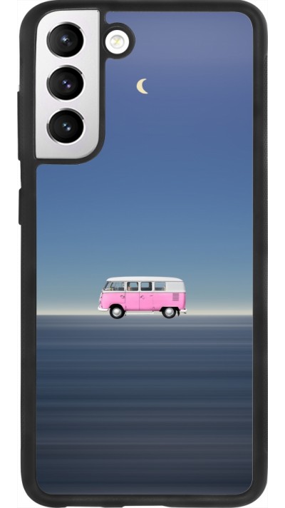 Coque Samsung Galaxy S21 FE 5G - Silicone rigide noir Spring 23 pink bus