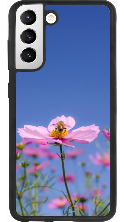Samsung Galaxy S21 FE 5G Case Hülle - Silikon schwarz Bee on a flower Spring 2026
