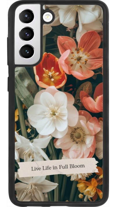 Samsung Galaxy S21 FE 5G Case Hülle - Silikon schwarz Full Bloom Spring 2026