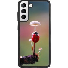 Samsung Galaxy S21 FE 5G Case Hülle - Silikon schwarz Ladybird on a mushroom Spring 2026