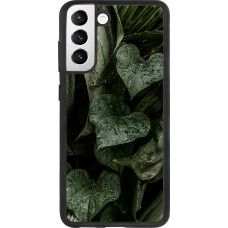 Samsung Galaxy S21 FE 5G Case Hülle - Silikon schwarz Spring 23 fresh plants