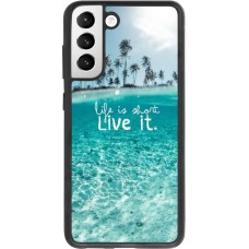 Coque Samsung Galaxy S21 FE 5G - Silicone rigide noir Summer 18 24