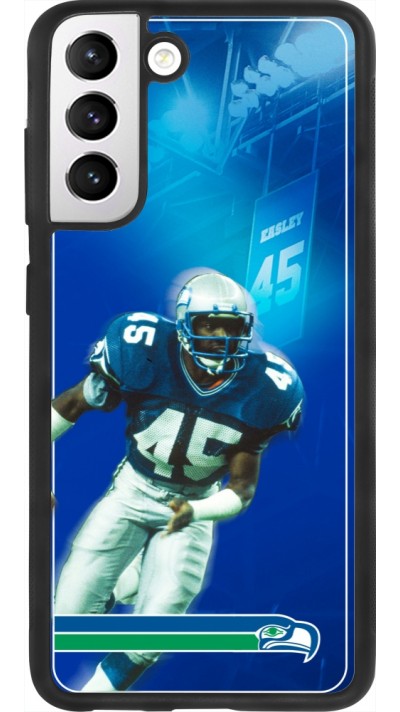 Samsung Galaxy S21 FE 5G Case Hülle - Silikon schwarz Super Bowl 26 Seattle 1