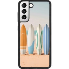 Samsung Galaxy S21 FE 5G Case Hülle - Silikon schwarz Summer surfboard 2025