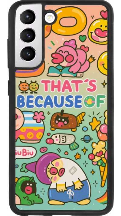 Samsung Galaxy S21 FE 5G Case Hülle - Silikon schwarz Thats beacause of