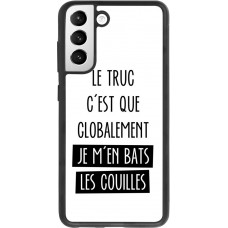 Coque Samsung Galaxy S21 FE 5G - Silicone rigide noir Le truc globalement bats les couilles