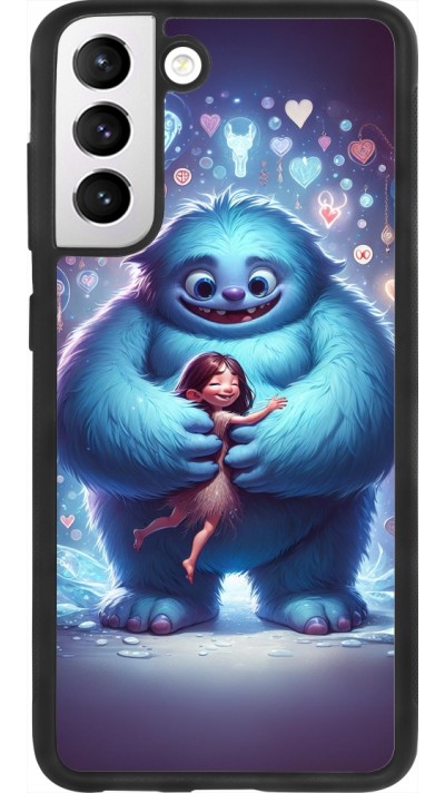 Samsung Galaxy S21 FE 5G Case Hülle - Silikon schwarz Valentin 2024 Flauschige Liebe