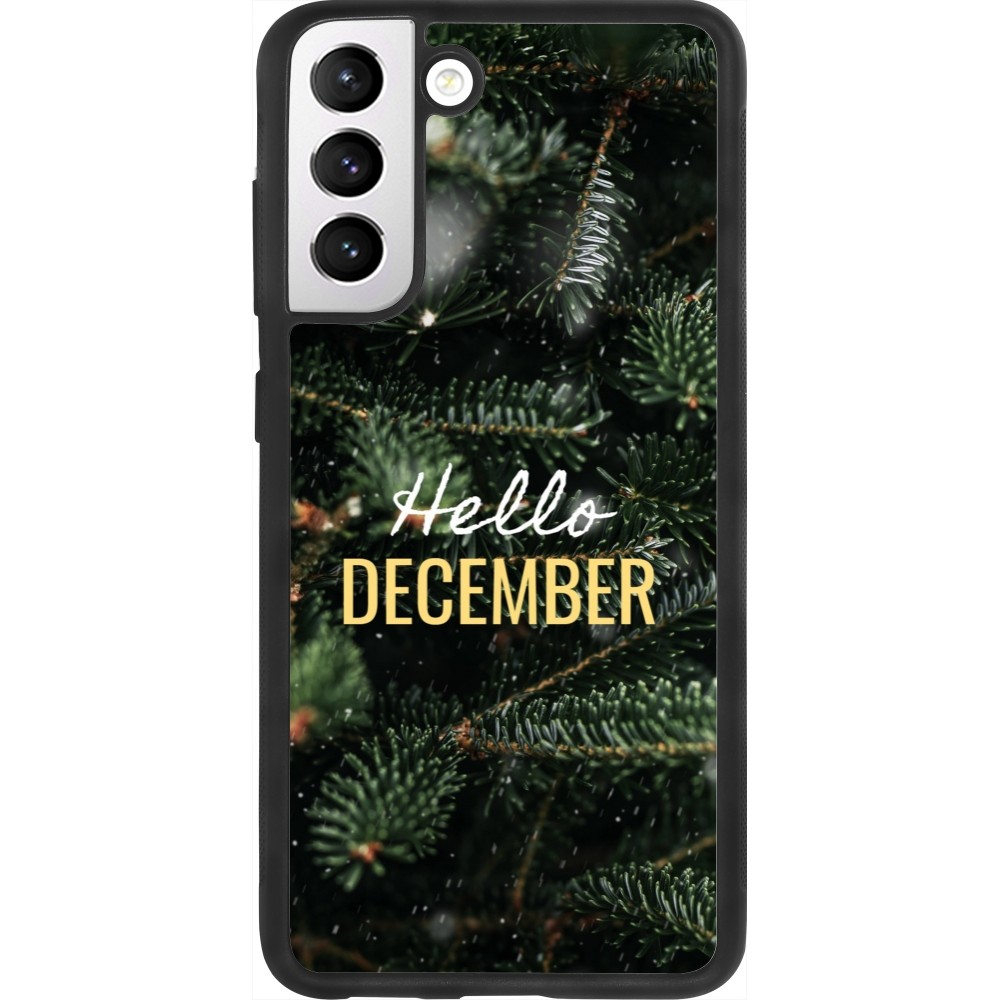 Samsung Galaxy S21 FE 5G Case Hülle - Silikon schwarz Winter 25 Winter hello december