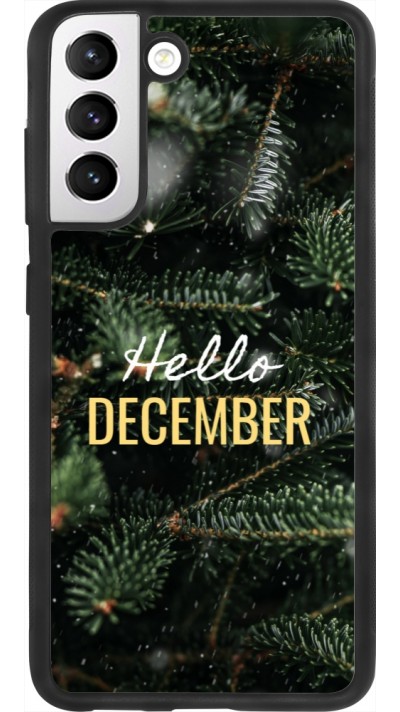 Samsung Galaxy S21 FE 5G Case Hülle - Silikon schwarz Winter 25 Winter hello december