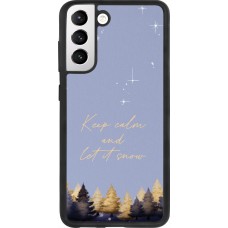 Samsung Galaxy S21 FE 5G Case Hülle - Silikon schwarz Winter 25 Winter illustration of trees