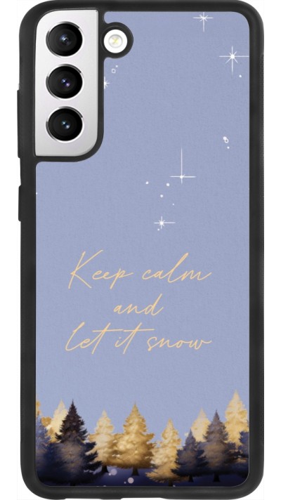 Samsung Galaxy S21 FE 5G Case Hülle - Silikon schwarz Winter 25 Winter illustration of trees