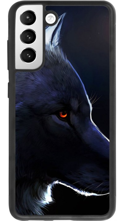 Hülle Samsung Galaxy S21 FE 5G - Silikon schwarz Wolf Shape