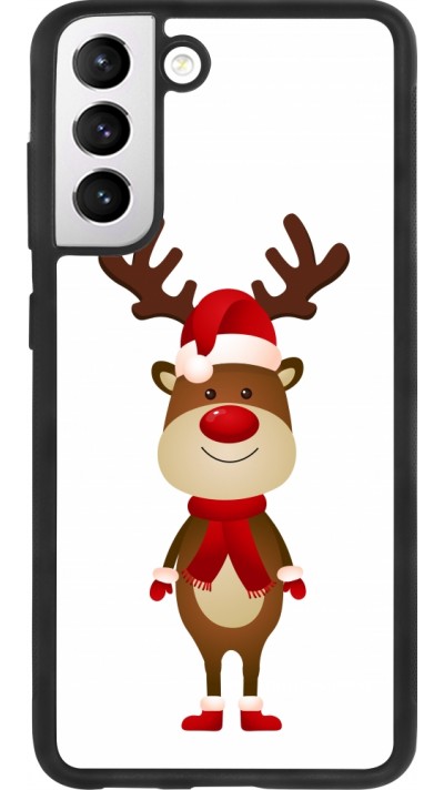 Samsung Galaxy S21 FE 5G Case Hülle - Silikon schwarz Christmas 22 reindeer