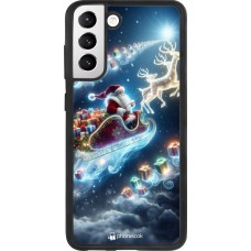 Samsung Galaxy S21 FE 5G Case Hülle - Silikon schwarz Weihnachten 2023 Verzauberter Weihnachtsmann