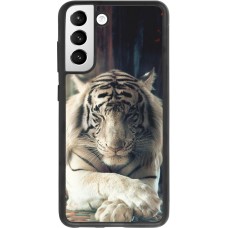 Hülle Samsung Galaxy S21 FE 5G - Silikon schwarz Zen Tiger