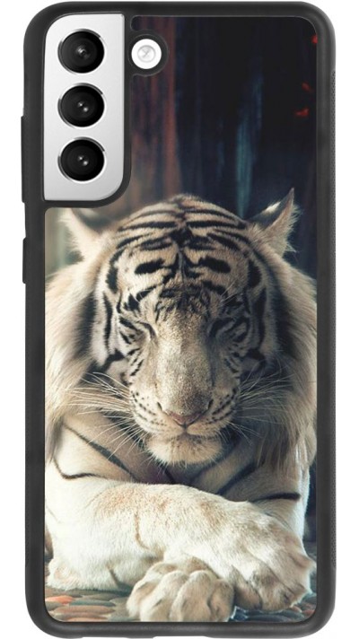 Hülle Samsung Galaxy S21 FE 5G - Silikon schwarz Zen Tiger