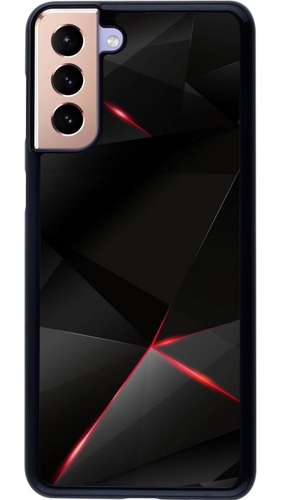 Coque Samsung Galaxy S21+ 5G - Black Red Lines