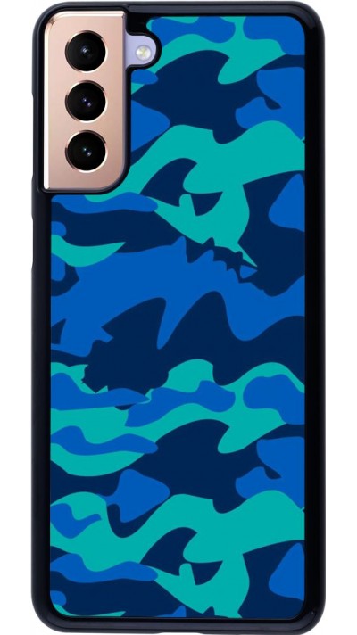 Hülle Samsung Galaxy S21+ 5G - Camo Blue