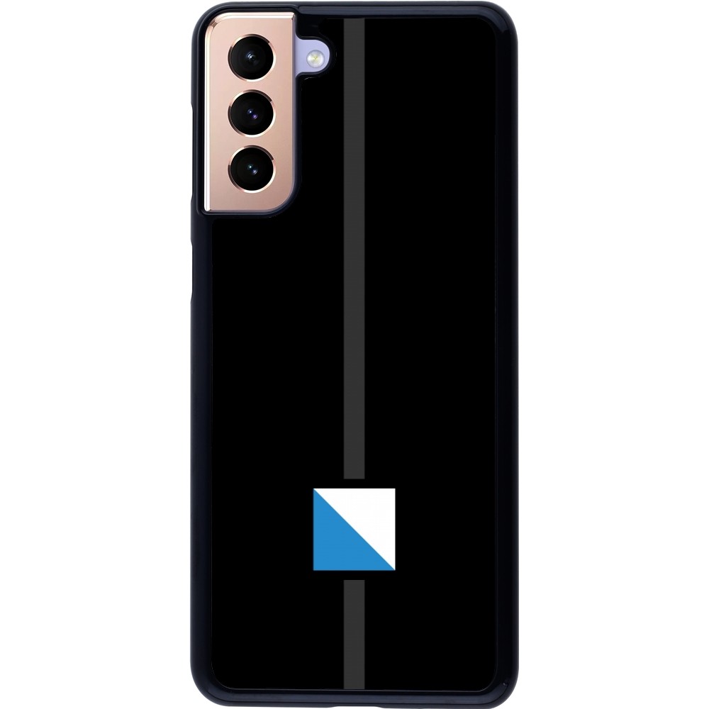 Samsung Galaxy S21+ 5G Case Hülle - Kanton ZH schwarz