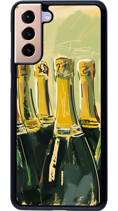 Samsung Galaxy S21+ 5G Case Hülle - Champagne Malerei