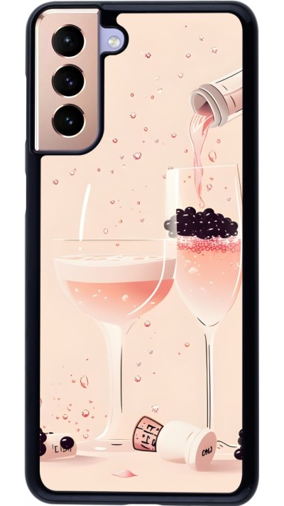 Samsung Galaxy S21+ 5G Case Hülle - Champagne Pouring Pink