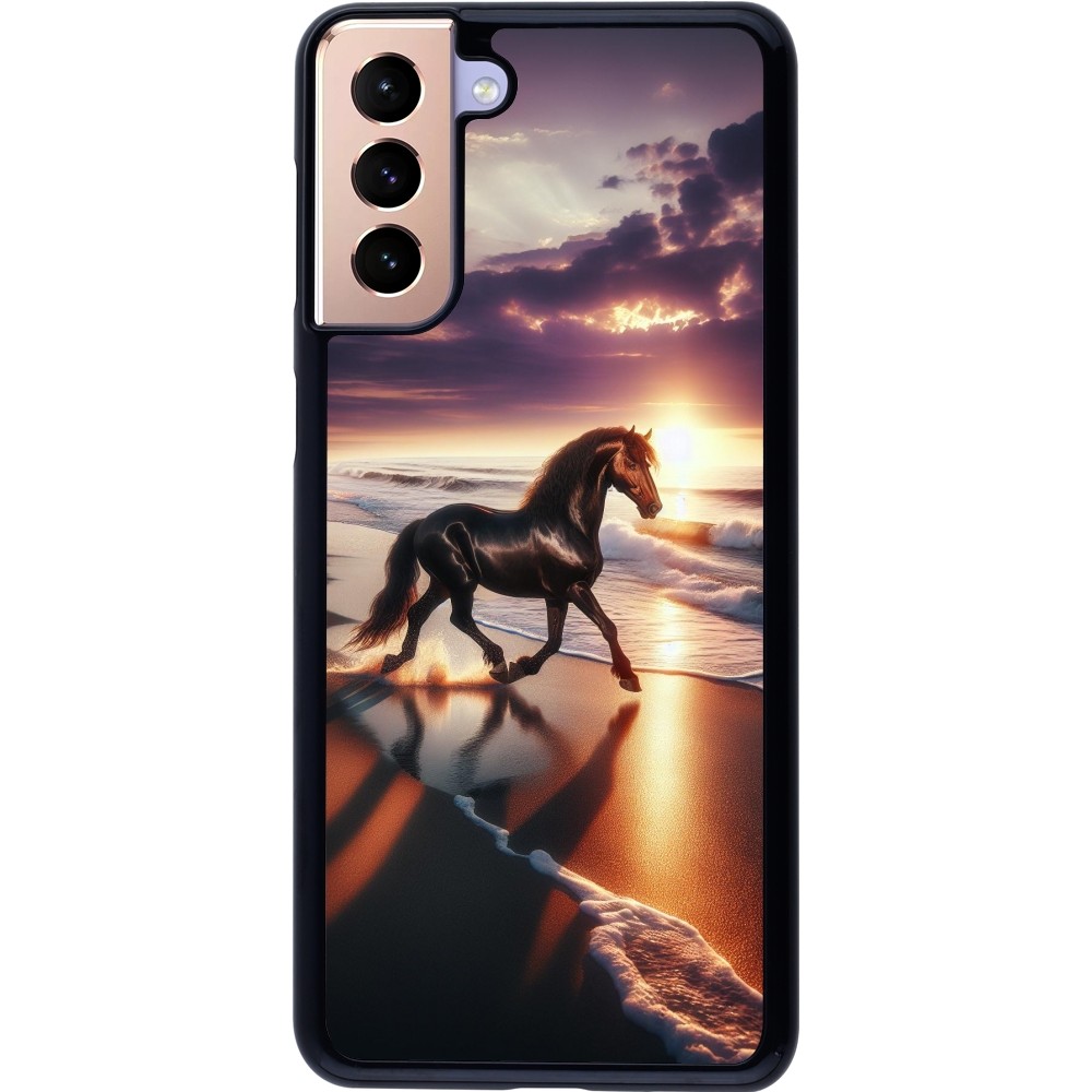 Samsung Galaxy S21+ 5G Case Hülle - Pferd majestätisch Strand