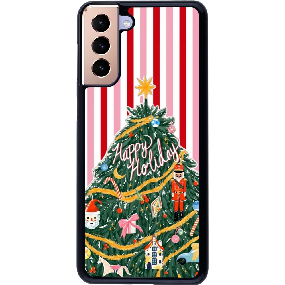 Coque Samsung Galaxy S21+ 5G - Christmas 25 Happy Holiday
