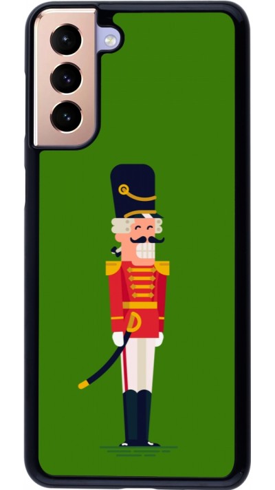 Coque Samsung Galaxy S21+ 5G - Christmas 25 Nutcracker Green