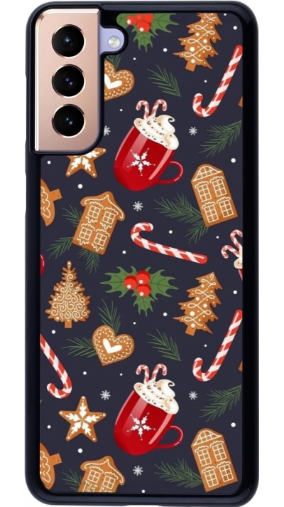 Coque Samsung Galaxy S21+ 5G - Christmas 25 Pattern Gingerbread House