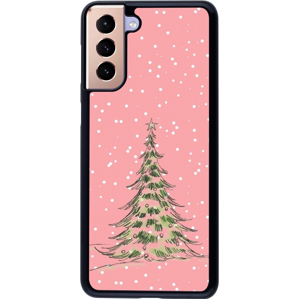 Coque Samsung Galaxy S21+ 5G - Christmas 25 Pink Tree