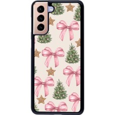 Coque Samsung Galaxy S21+ 5G - Christmas 25 Vintage Ribbons