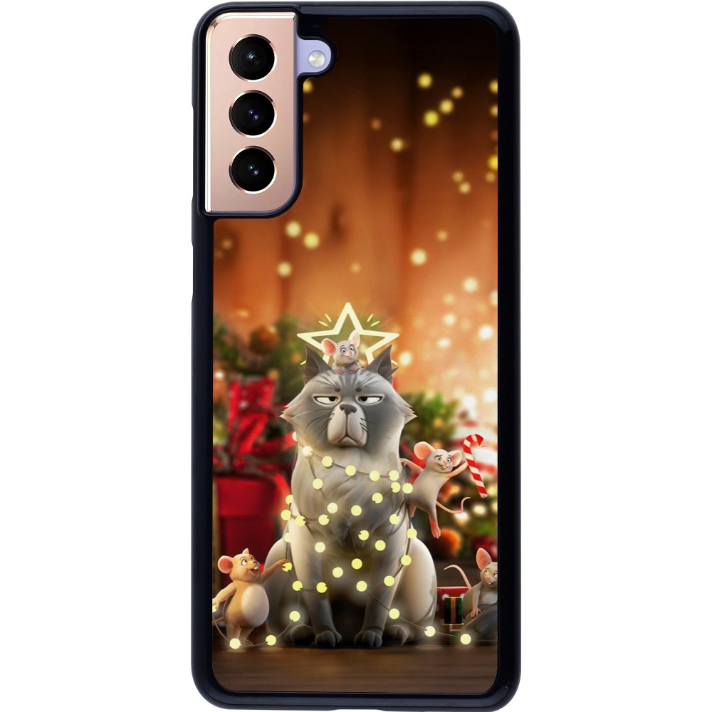Coque Samsung Galaxy S21+ 5G - Christmas 25 Xmas Cat