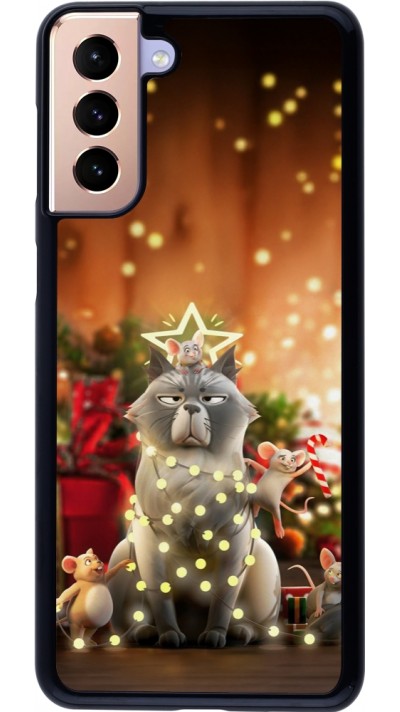 Coque Samsung Galaxy S21+ 5G - Christmas 25 Xmas Cat