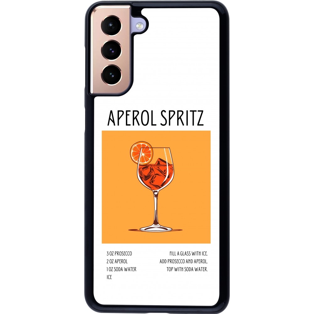 Samsung Galaxy S21+ 5G Case Hülle - Cocktail Rezept Aperol Spritz