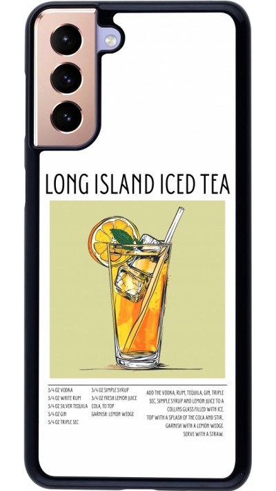 Coque Samsung Galaxy S21+ 5G - Cocktail recette Long Island Ice Tea