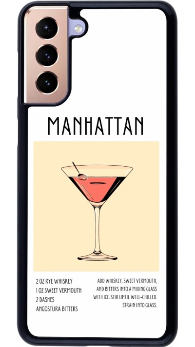 Coque Samsung Galaxy S21+ 5G - Cocktail recette Manhattan