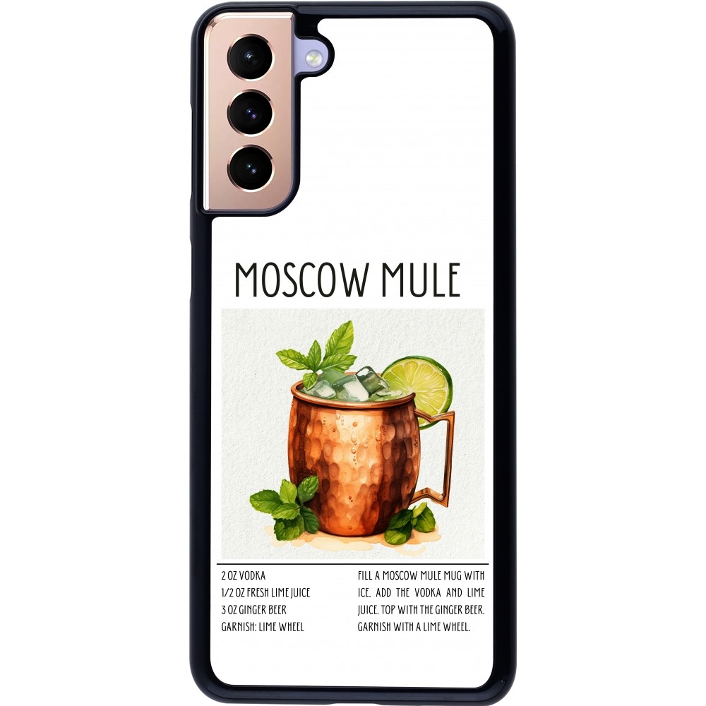 Samsung Galaxy S21+ 5G Case Hülle - Cocktail Rezept Moscow Mule