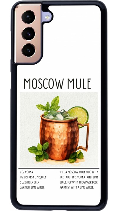 Coque Samsung Galaxy S21+ 5G - Cocktail recette Moscow Mule