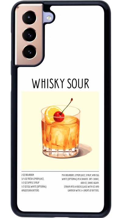 Coque Samsung Galaxy S21+ 5G - Cocktail recette Whisky Sour