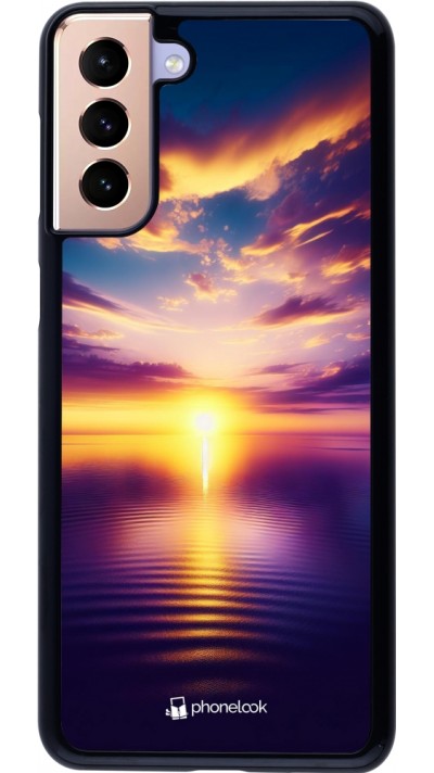 Samsung Galaxy S21+ 5G Case Hülle - Sonnenuntergang gelb violett