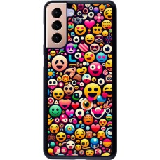 Samsung Galaxy S21+ 5G Case Hülle - Emoji Mix Farbe