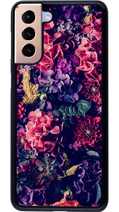 Hülle Samsung Galaxy S21+ 5G - Flowers Dark