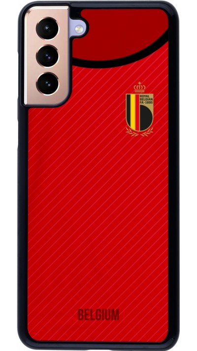 Coque Samsung Galaxy S21+ 5G - Maillot de football Belgique 2022 personnalisable