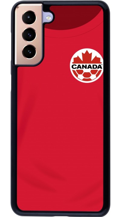 Coque Samsung Galaxy S21+ 5G - Maillot de football Canada 2022 personnalisable